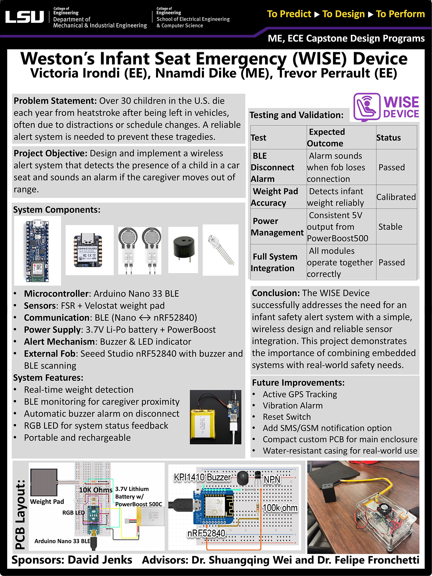 Weston's Infant Passenger Alert Poster Project 12: Weston's Infant Passenger Alert (2025)