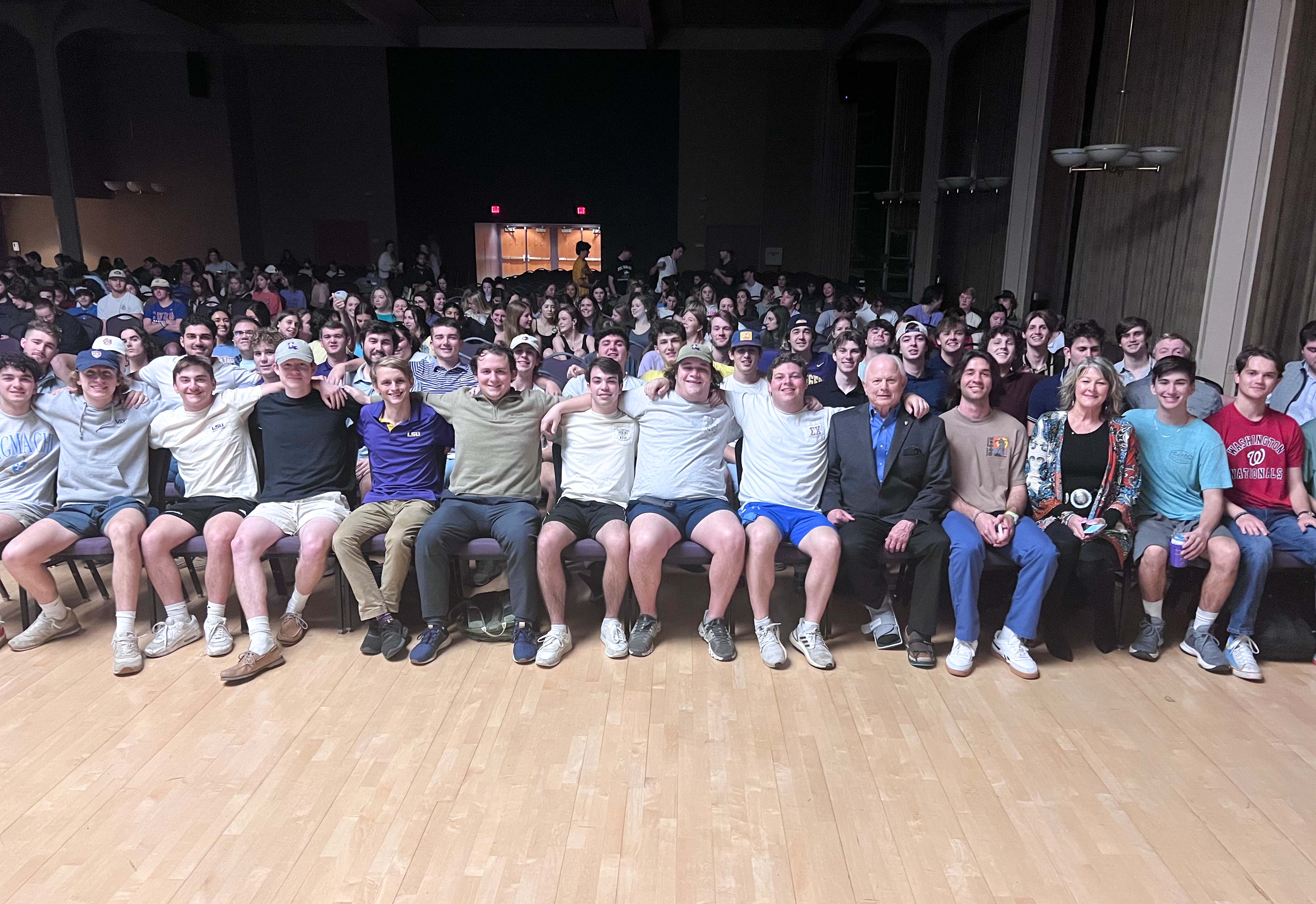 group of students at Michael Ziblich event