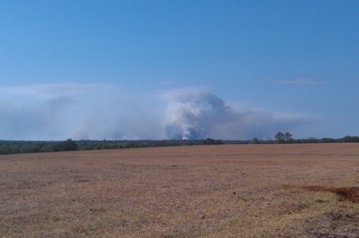 cloud coverage over field